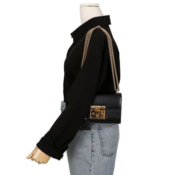 Padlock Small Chain Shoulder Crossbody Bag - Picture 2 of 10